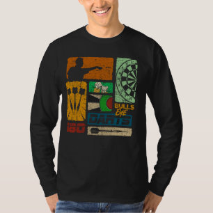 Dart Retro 80er 90s Vintag Dartboard Men's Dart T-Shirt