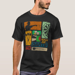 Dart Retro 80er 90s Vintag Dartboard Men's Dart T-Shirt