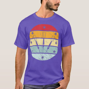 Dart Retro Darts Pfeil Vintage Bullseye Darter T-Shirt