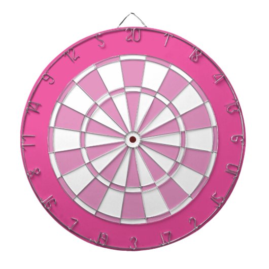 Dart-Scheibe: Weiß, Hellrosa und Dunkelrosa Dartscheibe (vorne)