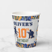 Dart Soldiers Camouflage Militär Geburtstagspartei Pappbecher (Vorderseite)