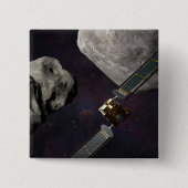 Dart Spacecraft und Liciacube vor der Einwirkung Button (Vorderseite)