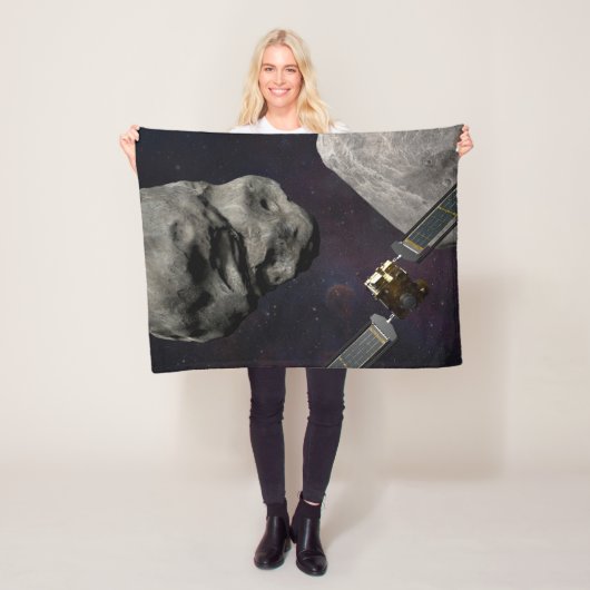 Dart Spacecraft und Liciacube vor der Einwirkung Fleecedecke (Beispiel)