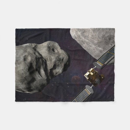 Dart Spacecraft und Liciacube vor der Einwirkung Fleecedecke (Vorderseite (Horizontal))