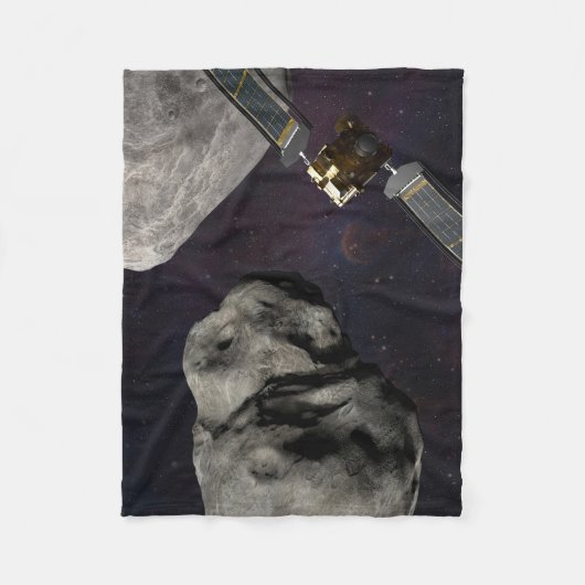 Dart Spacecraft und Liciacube vor der Einwirkung Fleecedecke (Vorderseite)