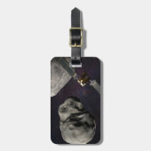 Dart Spacecraft und Liciacube vor der Einwirkung Gepäckanhänger (Vorderseite vertikal)