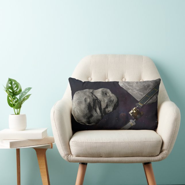 Dart Spacecraft und Liciacube vor der Einwirkung Lendenkissen (Stuhl )