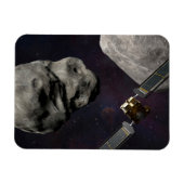 Dart Spacecraft und Liciacube vor der Einwirkung Magnet (Horizontal)