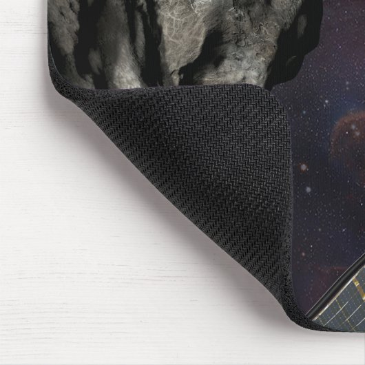 Dart Spacecraft und Liciacube vor der Einwirkung Mousepad (Ecke)