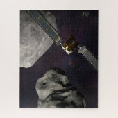 Dart Spacecraft und Liciacube vor der Einwirkung Puzzle (Vertikal)