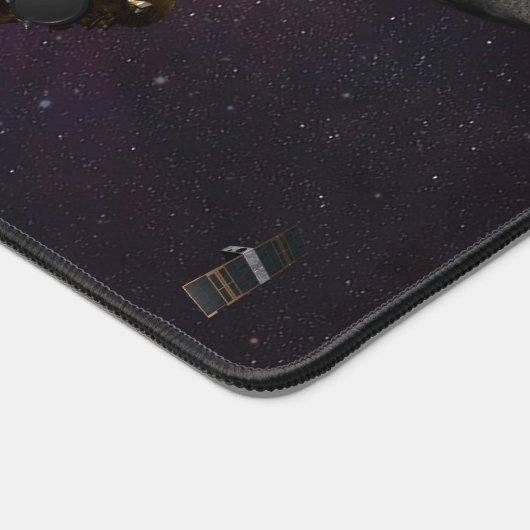 Dart Spacecraft und Liciacube vor der Einwirkung Schreibtischunterlage (Ecke)