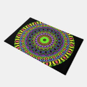 Dart Style Mandala I + Ihr Backgr. Ideen Fußmatte (Schrägansicht)