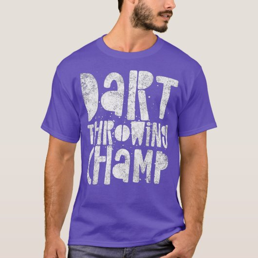 Dart Throwing Champ - Darts Champion Gewinner T-Shirt (Vorderseite)