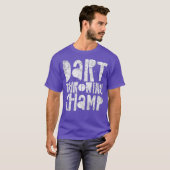 Dart Throwing Champ - Darts Champion Gewinner T-Shirt (Vorne ganz)