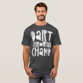 Dart Throwing Champ - Darts Champion Gewinner T-Shirt (Vorne ganz)