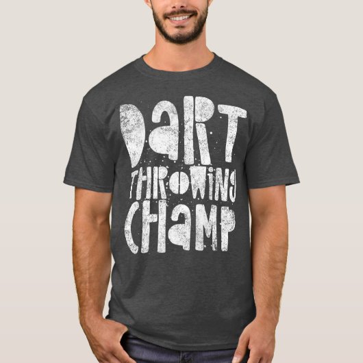 Dart Throwing Champ - Darts Champion Gewinner T-Shirt (Vorderseite)