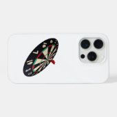 Dart trifft genau ins Schwarze, iPhone Hülle (Rückseite (Horizontal))