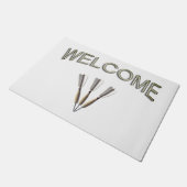 Dart Trio Welcome Fußmatte (Schrägansicht)