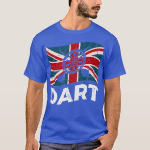 Dart UK Flag British Dartplayer Geschenk 180 Zitat T-Shirt