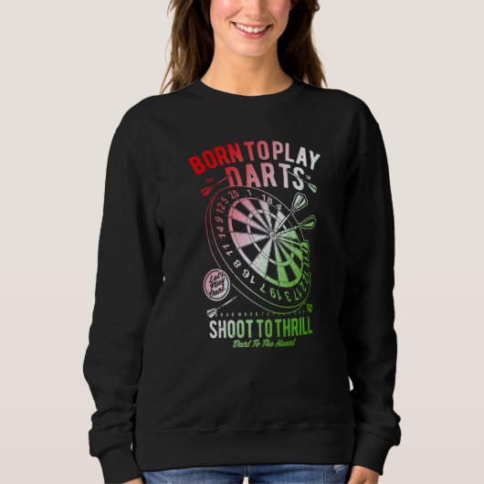 Dart Weekend Darts Drinks Darts Player Sweatshirt (Vorderseite)