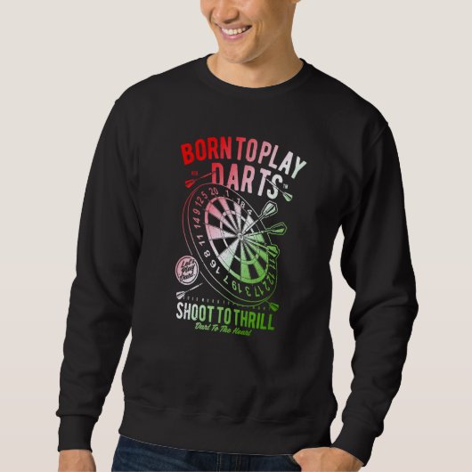 Dart Weekend Darts Drinks Darts Player Sweatshirt (Vorderseite)