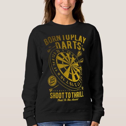 Dart Weekend Darts Drinks Darts Player Sweatshirt (Vorderseite)