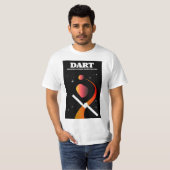 DART Weltraummission Weltraumkunst. T-Shirt (Vorne ganz)