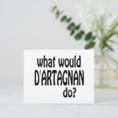 D'Artagnan Postkarte (Stehend Vorderseite)