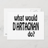 D'Artagnan Postkarte (Vorne/Hinten)