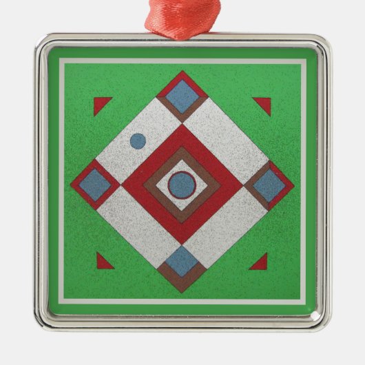 Dartball-Board Ornament Aus Metall (Vorne)