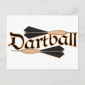 Dartball Darts Postkarte (Vorderseite)