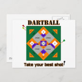 Dartball Postkarte (Vorne/Hinten)