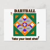 Dartball Postkarte (Vorderseite)