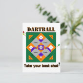 Dartball Postkarte (Stehend Vorderseite)