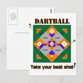 Dartball Postkarte (Vorne/Hinten)