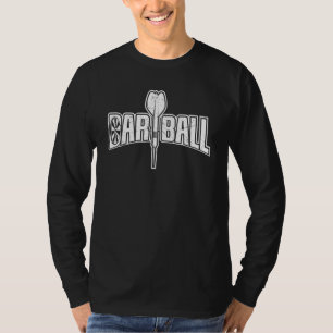 DartBall Vintag-deprimierter Darts-Lüfter T-Shirt