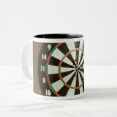 Dartboard 3 zweifarbige tasse (Vorderseite Links)