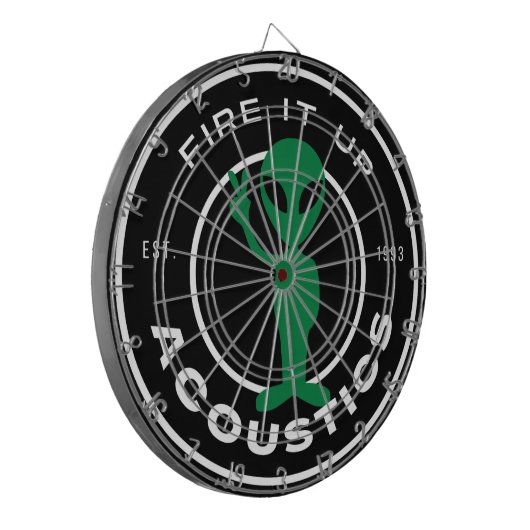 Dartboard - Acoustics Peace Alien Dartscheibe (Vorderseite Links)