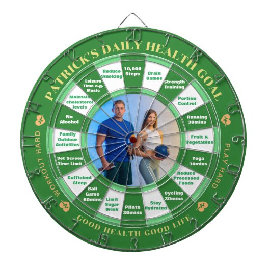 Dartboard - Anpassbare Foto- und Gesundheitsentsch Dartscheibe (vorne)