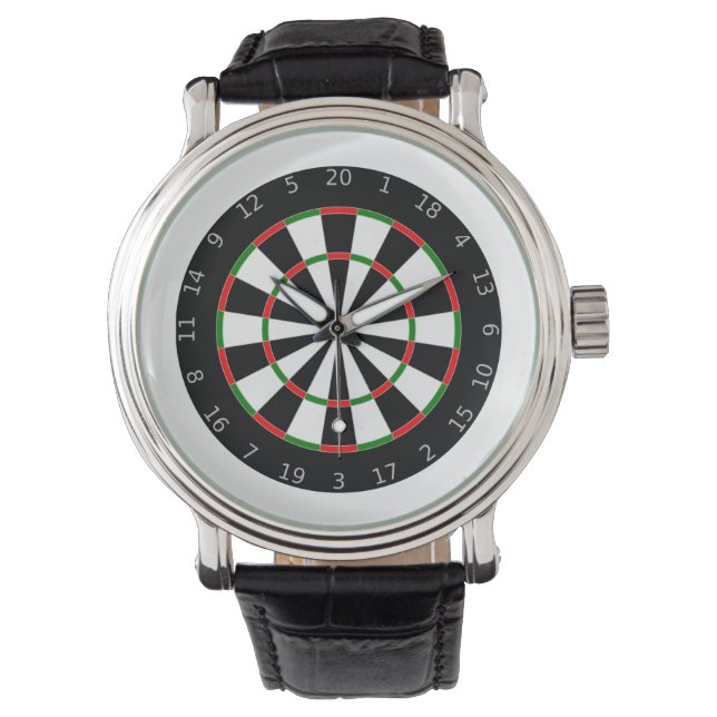 Dartboard Armbanduhr (Vorderseite)