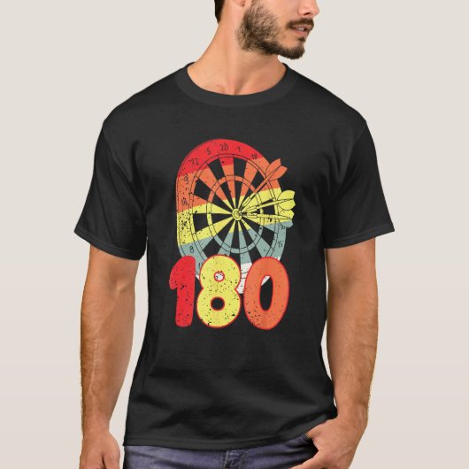Dartboard Arrows Number Darts Player T-Shirt (Vorderseite)