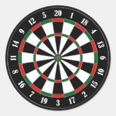Dartboard-Aufkleber Runder Aufkleber (Vorderseite)