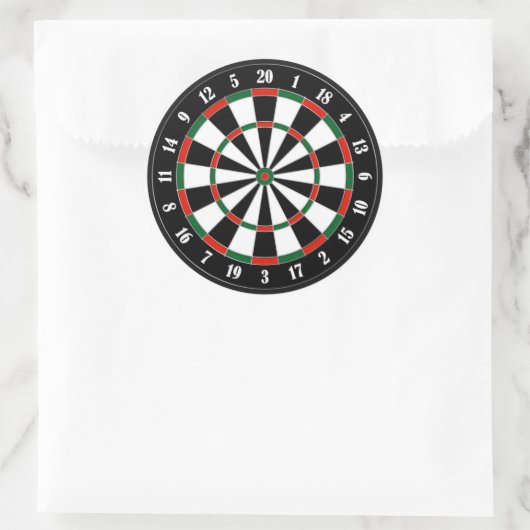 Dartboard-Aufkleber Runder Aufkleber (Tasche)