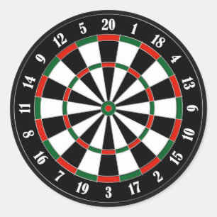 Dartboard-Aufkleber Runder Aufkleber