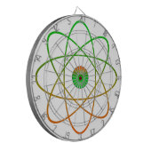 Dartboard aus atomarem Metall Dartscheibe (Vorderseite Links)