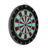 Dartboard aus blau, gelb, rot und weiß dartscheibe (Vorderseite Links)
