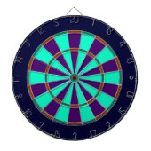 Dartboard aus blauem, grünem, braunem und Lila Met Dartscheibe (vorne)