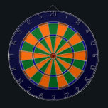 Dartboard aus blauem, grünem, braunem und orangefa dartscheibe<br><div class="desc">Das Dartboard aus blauem,  grünem,  braunem und orangefarbenem Metallkäfig wird Ihrer Männerhöhle stundenlang Spaß machen. Das kann aber für jeden in der Familie genutzt werden. Die Farben Rot,  Braun,  Blau,  Gold und vieles mehr sind in majestätischen Farben gehalten.</div>