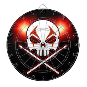 Dartboard aus Schwermetall, Cool Rock & Roll Dartscheibe