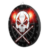 Dartboard aus Schwermetall, Cool Rock & Roll Dartscheibe (Vorderseite rechts)